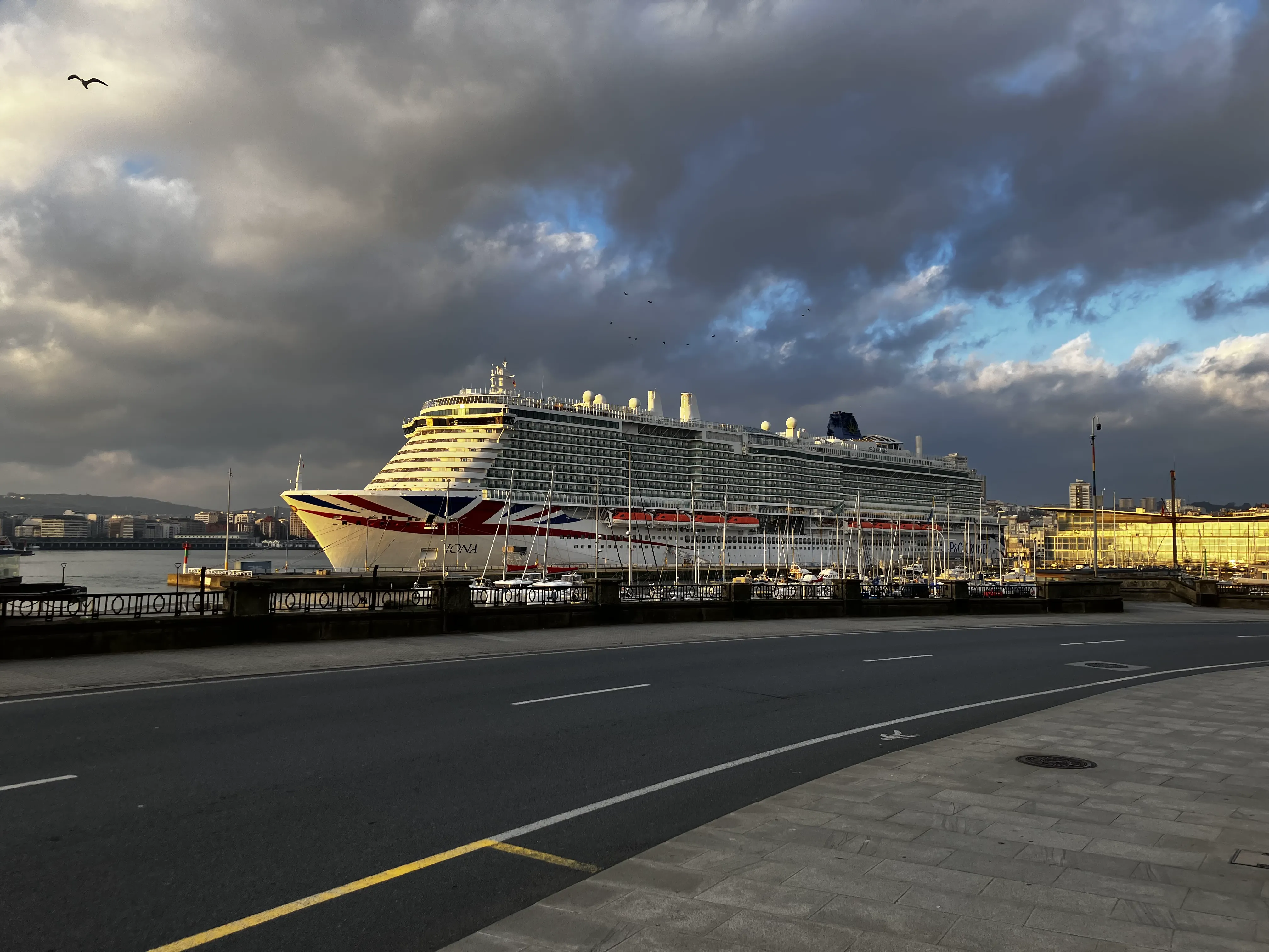 A Coruna marina and waterfront
