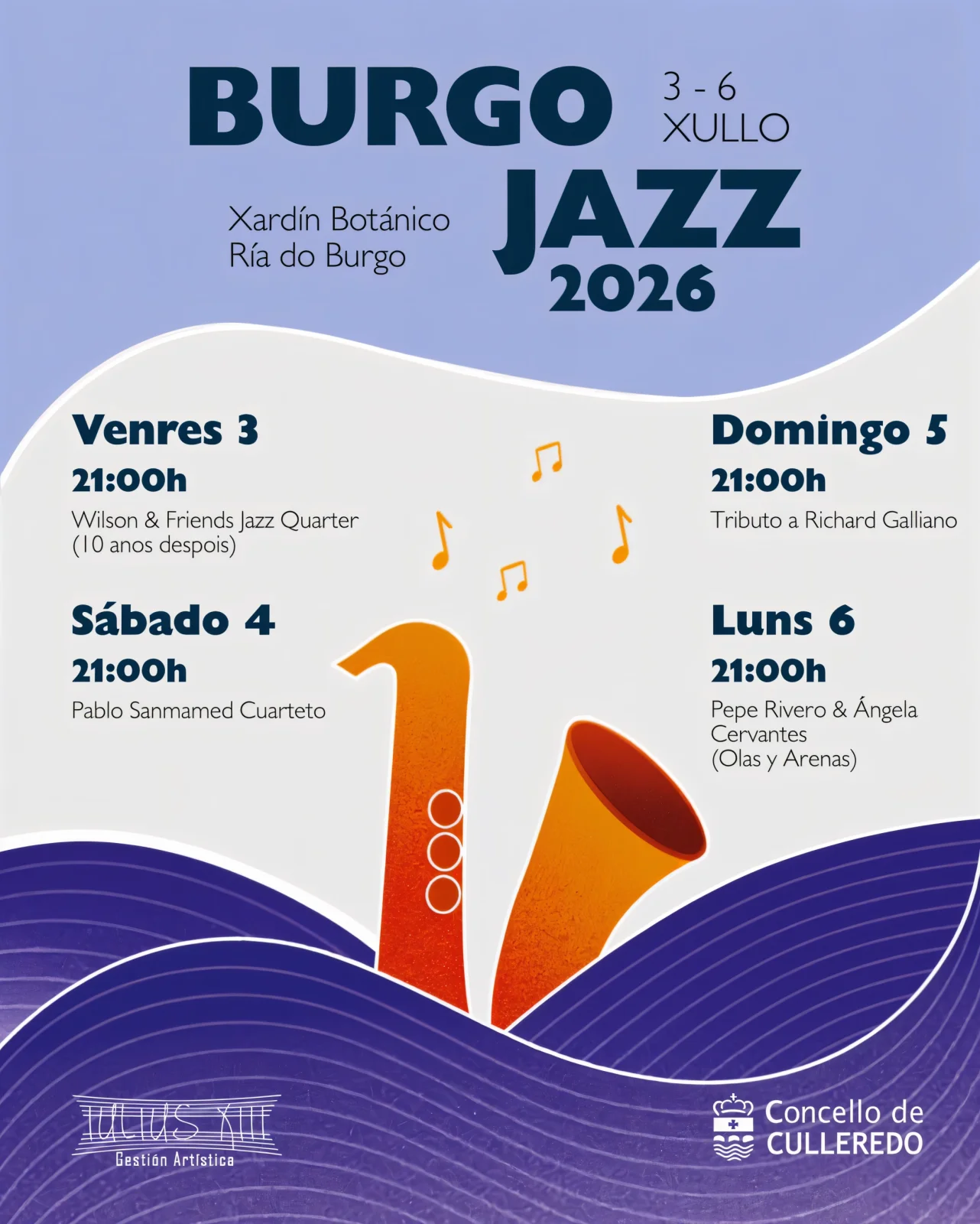 Cartel Burgo Jazz 2026 - Pepe Rivero & Ángela Cervantes