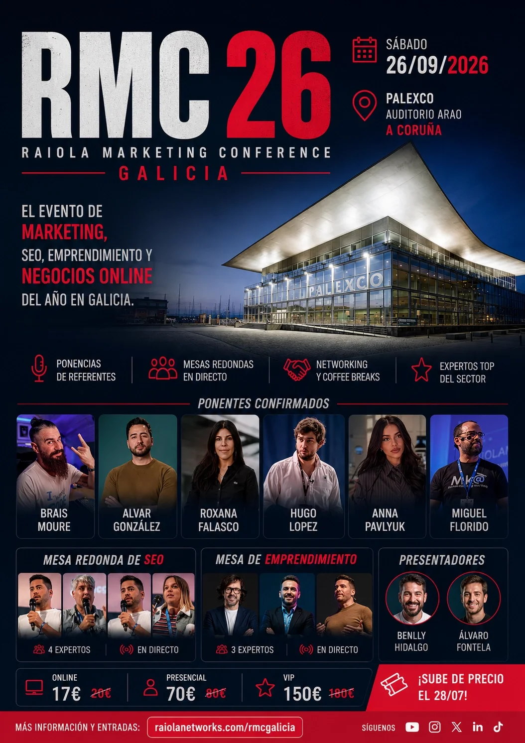 RMC Galicia 2026, Raiola Marketing Conference en Palexco